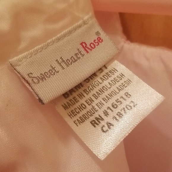 Fancy toddler dress pink floral (3T) - Picture 6 of 7